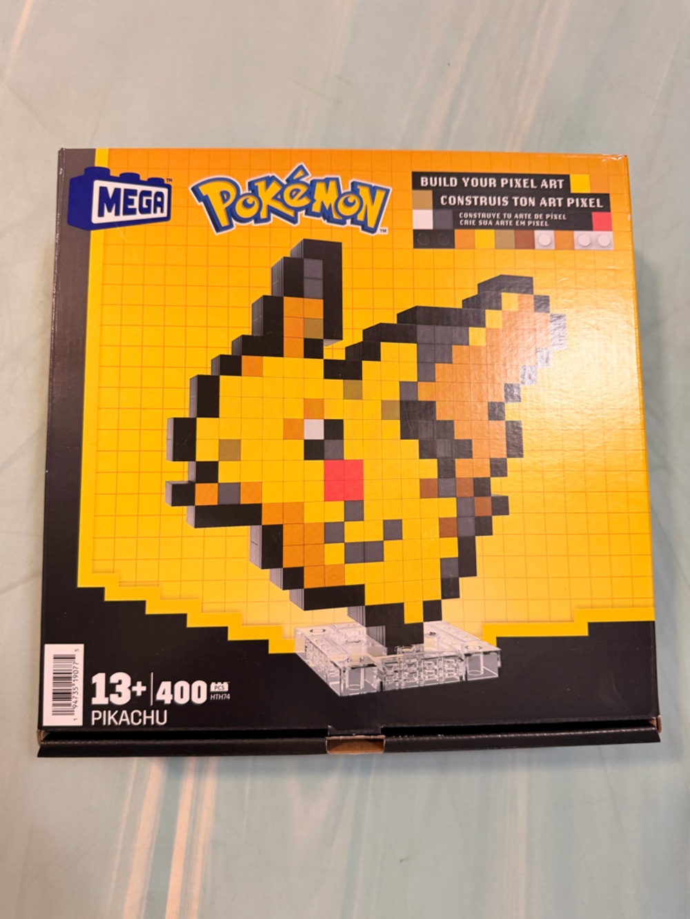MEGA Blocks Pokémon Pikachu Pixel Art Box - Yellow Black